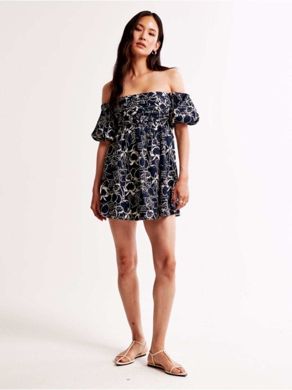 Abercrombie & Fitch Emerson Off-The-Shoulder Dress